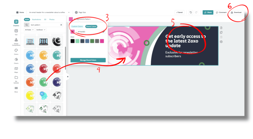 screenshot of a drag and drop interface for a newsletter about a software release