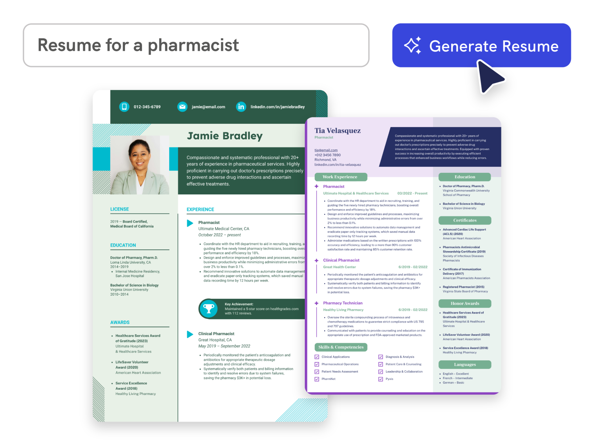 design professional resume in seconds with Piktochart AI