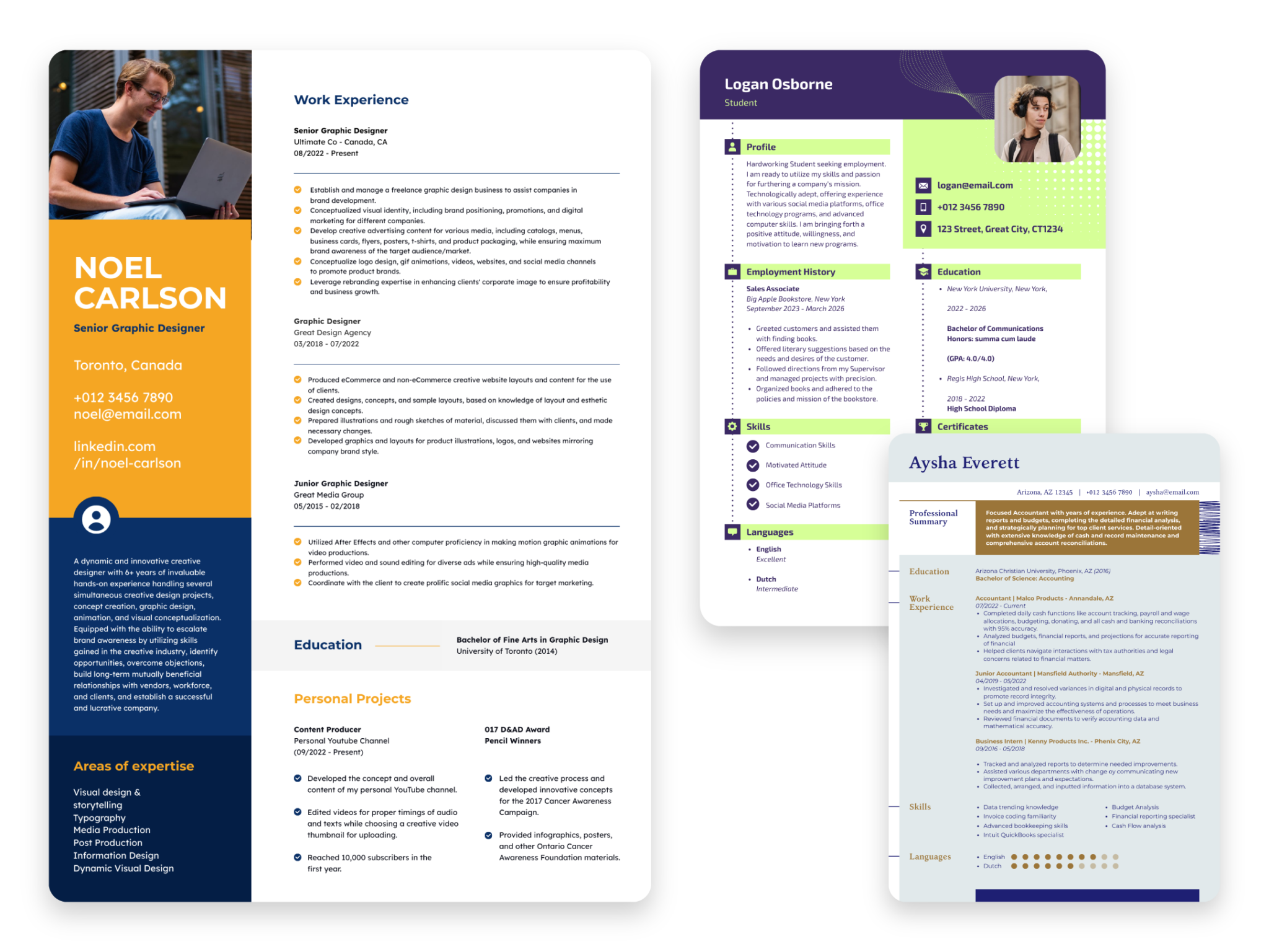 create the perfect job resume for every career and industry
