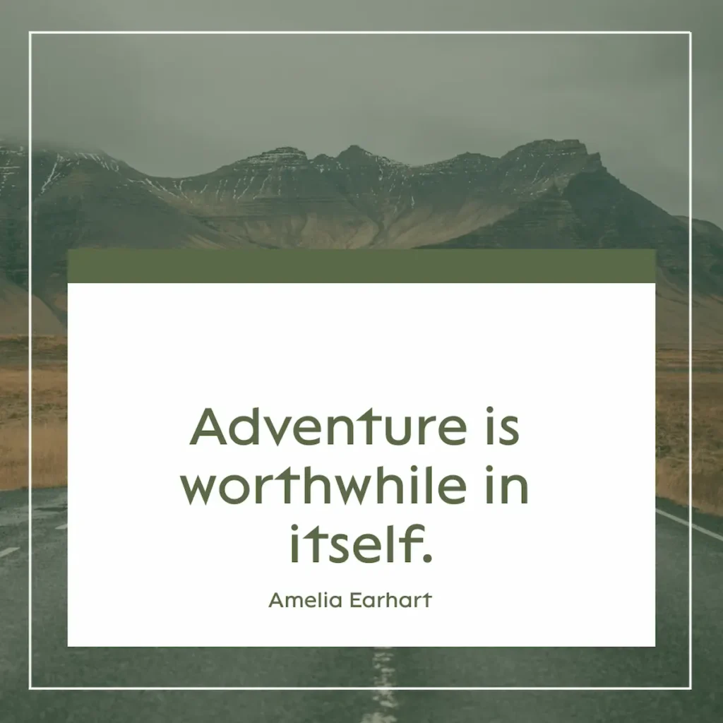 inspiring strong quotes for women quote by amelia earhart- created through piktochart ai quote generator