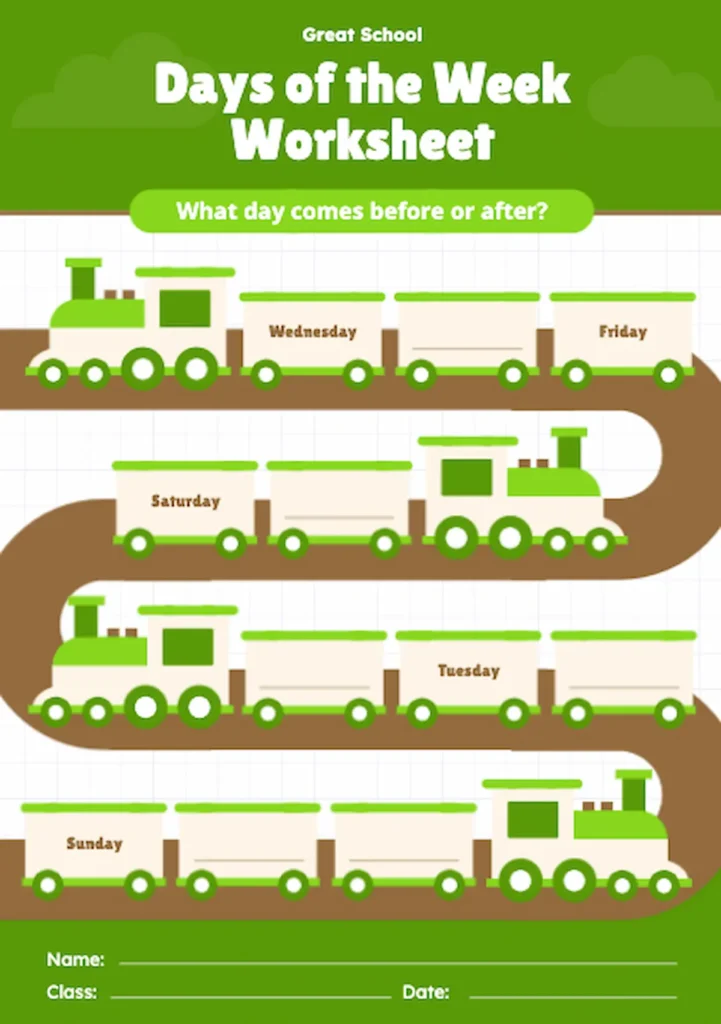 sequencing worksheet by piktochart