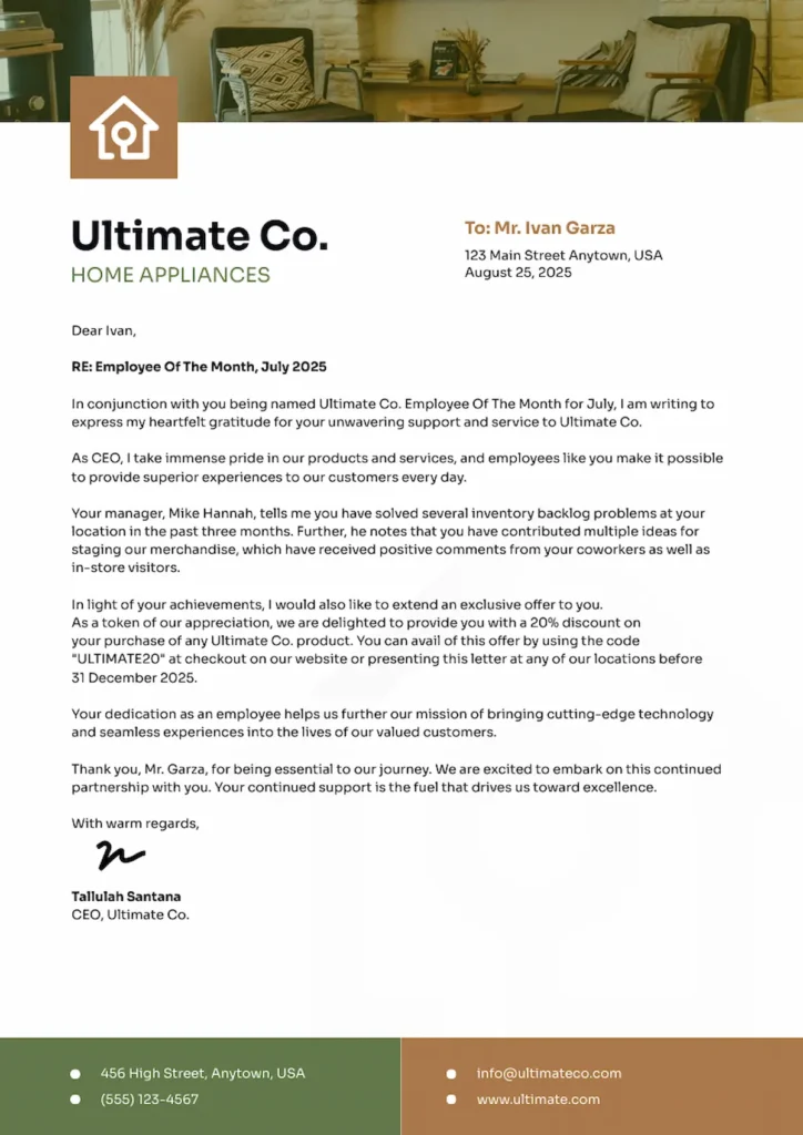workplace thank you note example