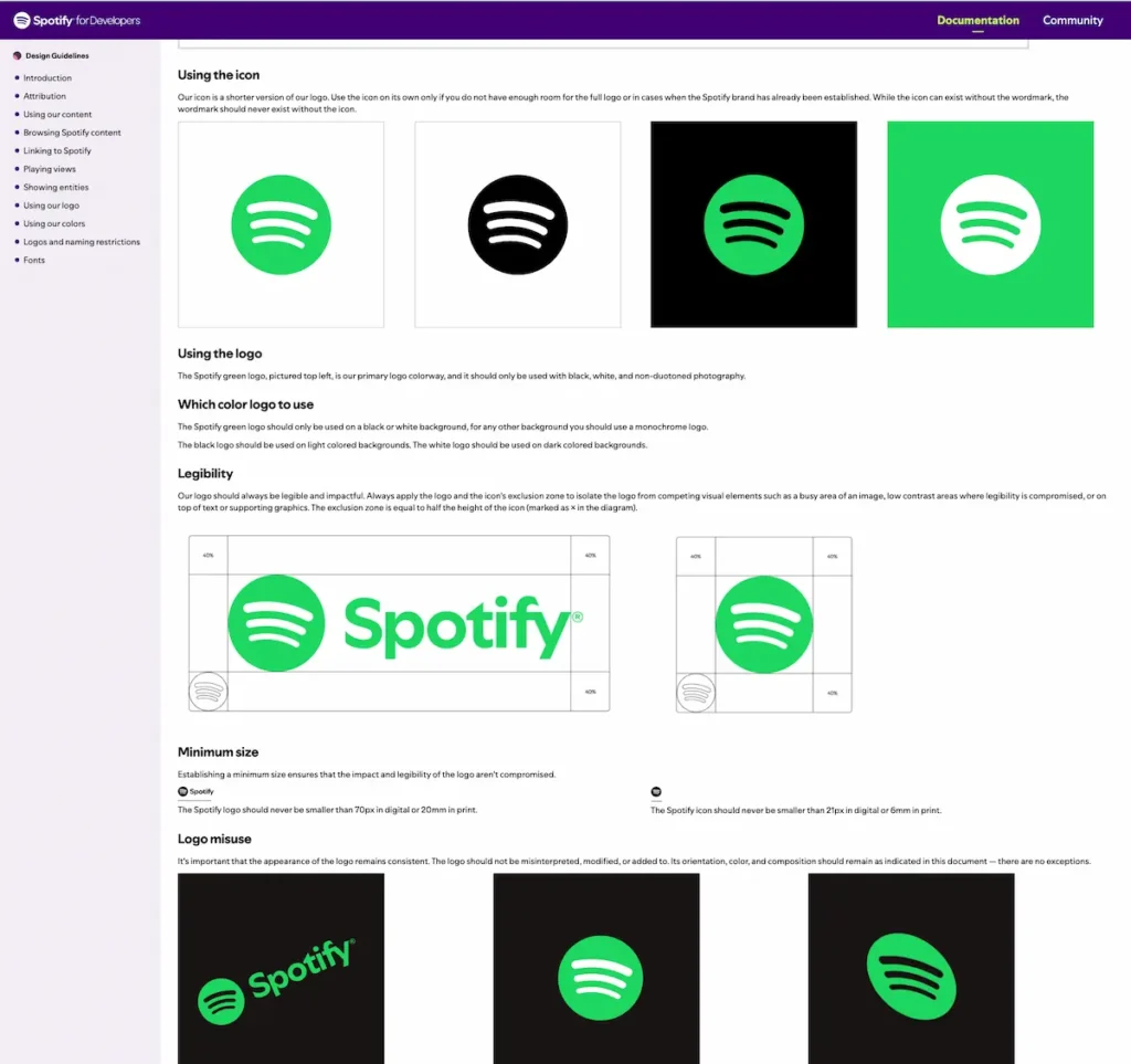 spotify design unity through repetition example