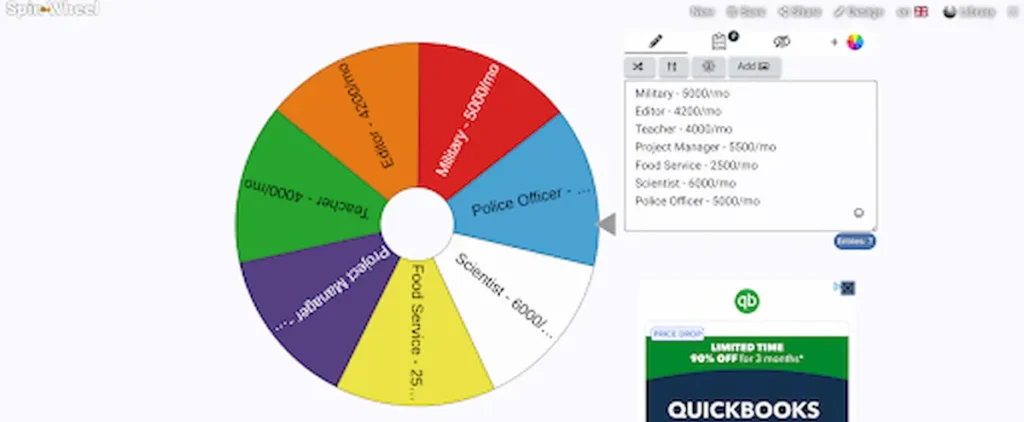 randomizer wheel screenshot